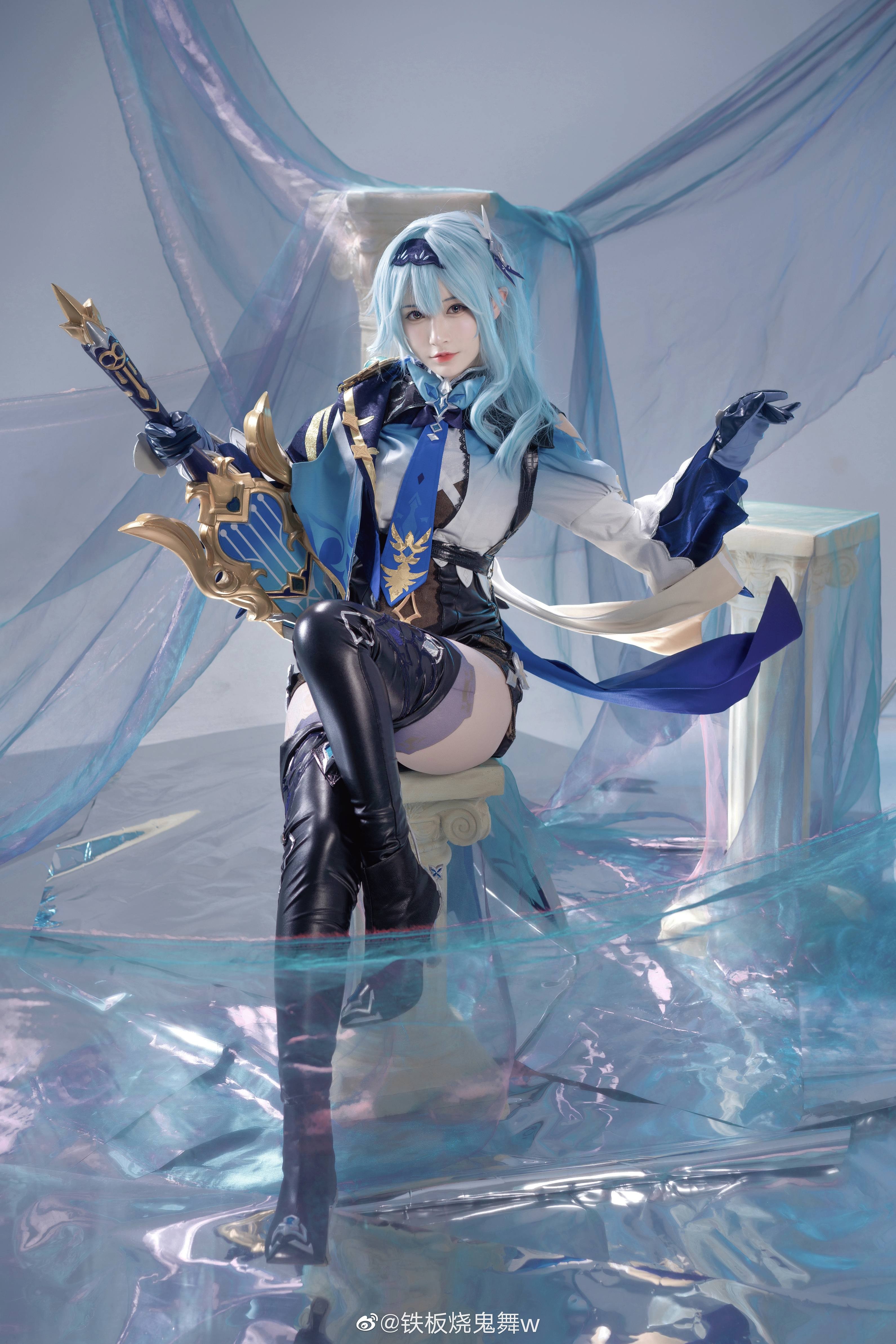铁板烧鬼舞w西风骑士团 「浪花骑士」优菈 原神优菈cos