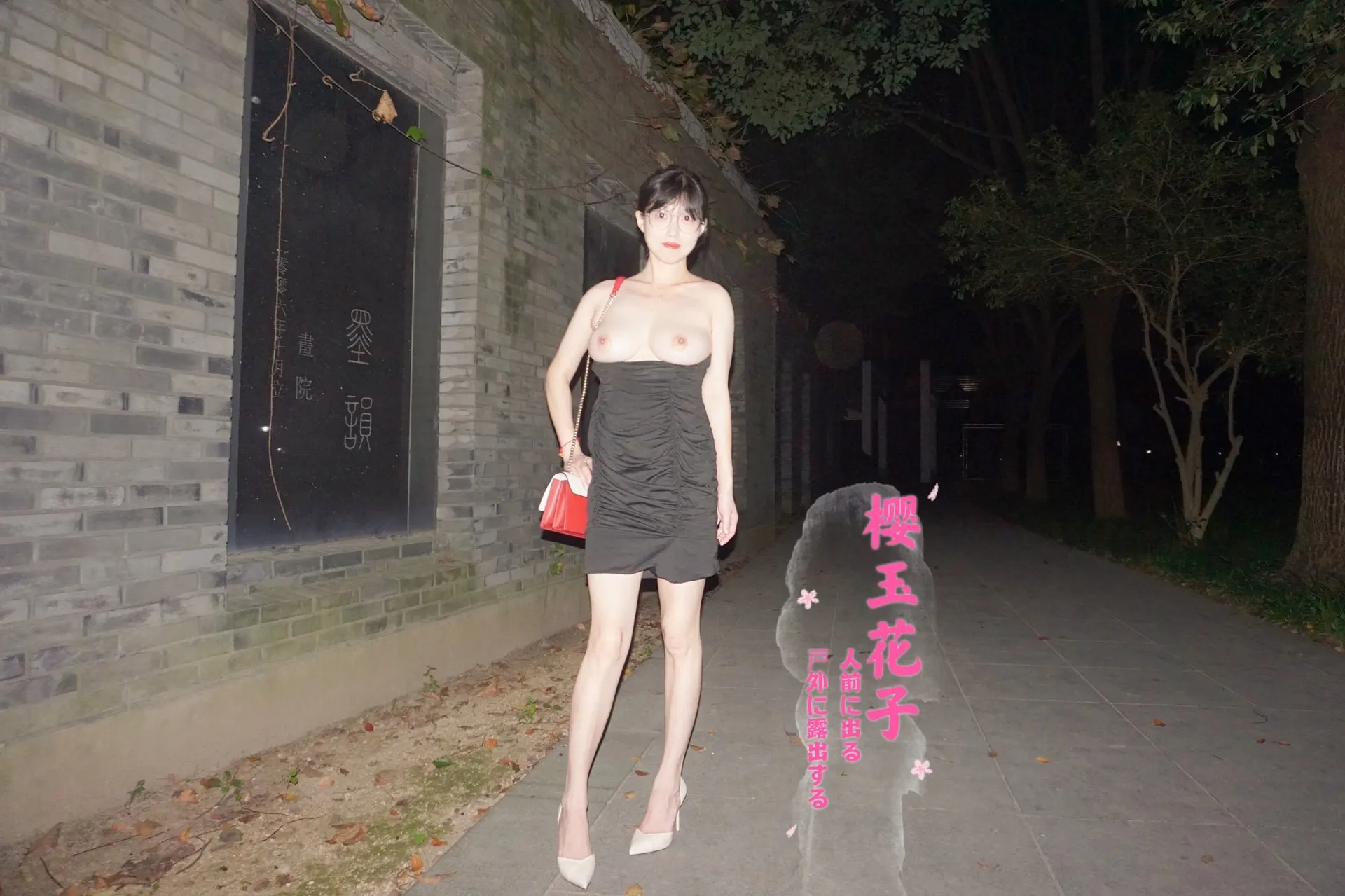 极品素人【樱玉花子】夜间花园步道大胆露出 | Page 2