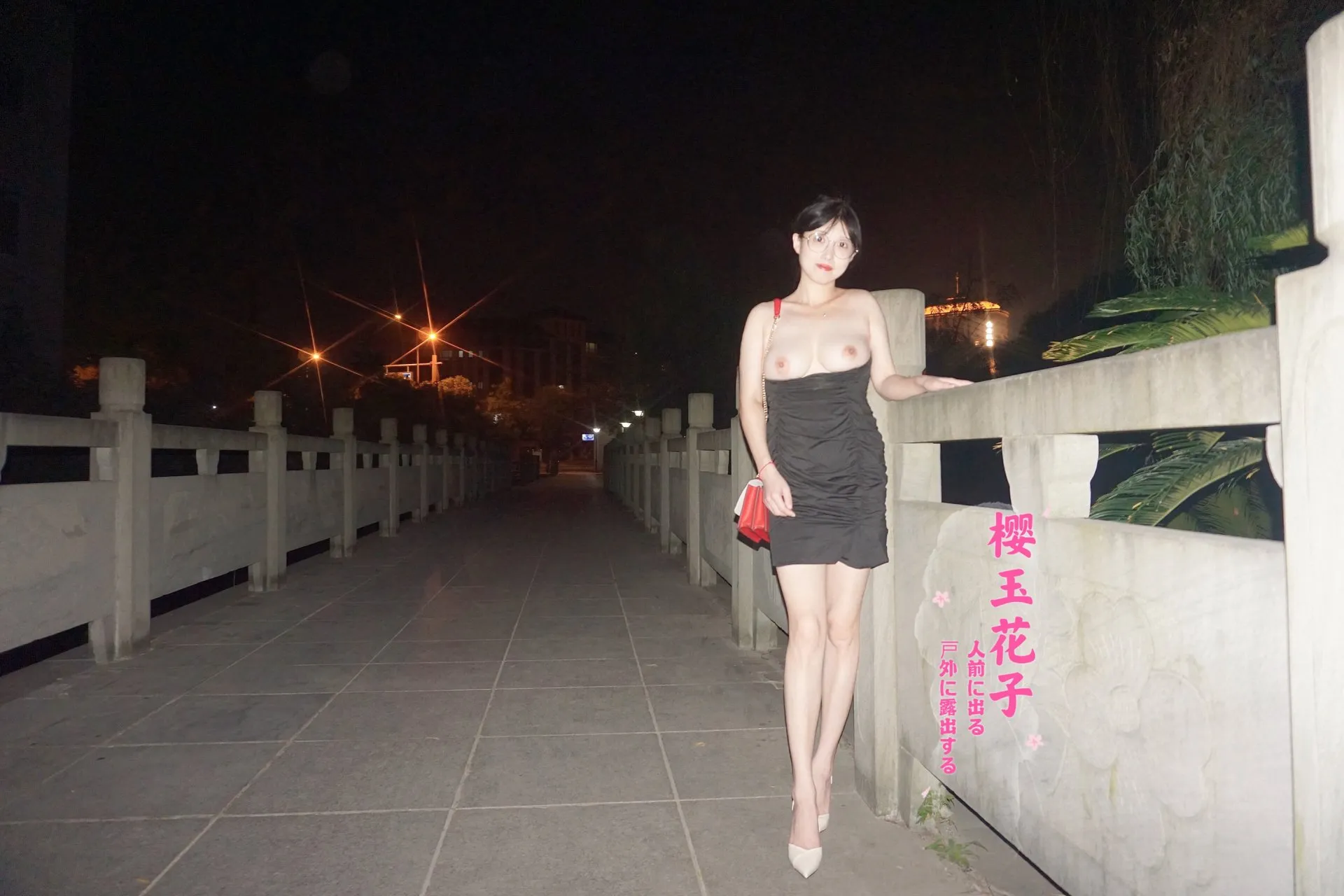 极品素人【樱玉花子】夜间花园步道大胆露出 | Page 3