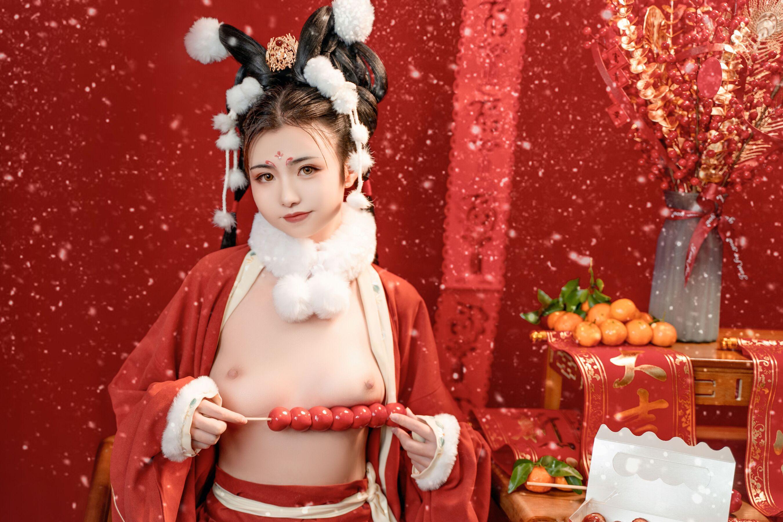 国模套图 喵小吉《玉兔迎春》 | Page 4