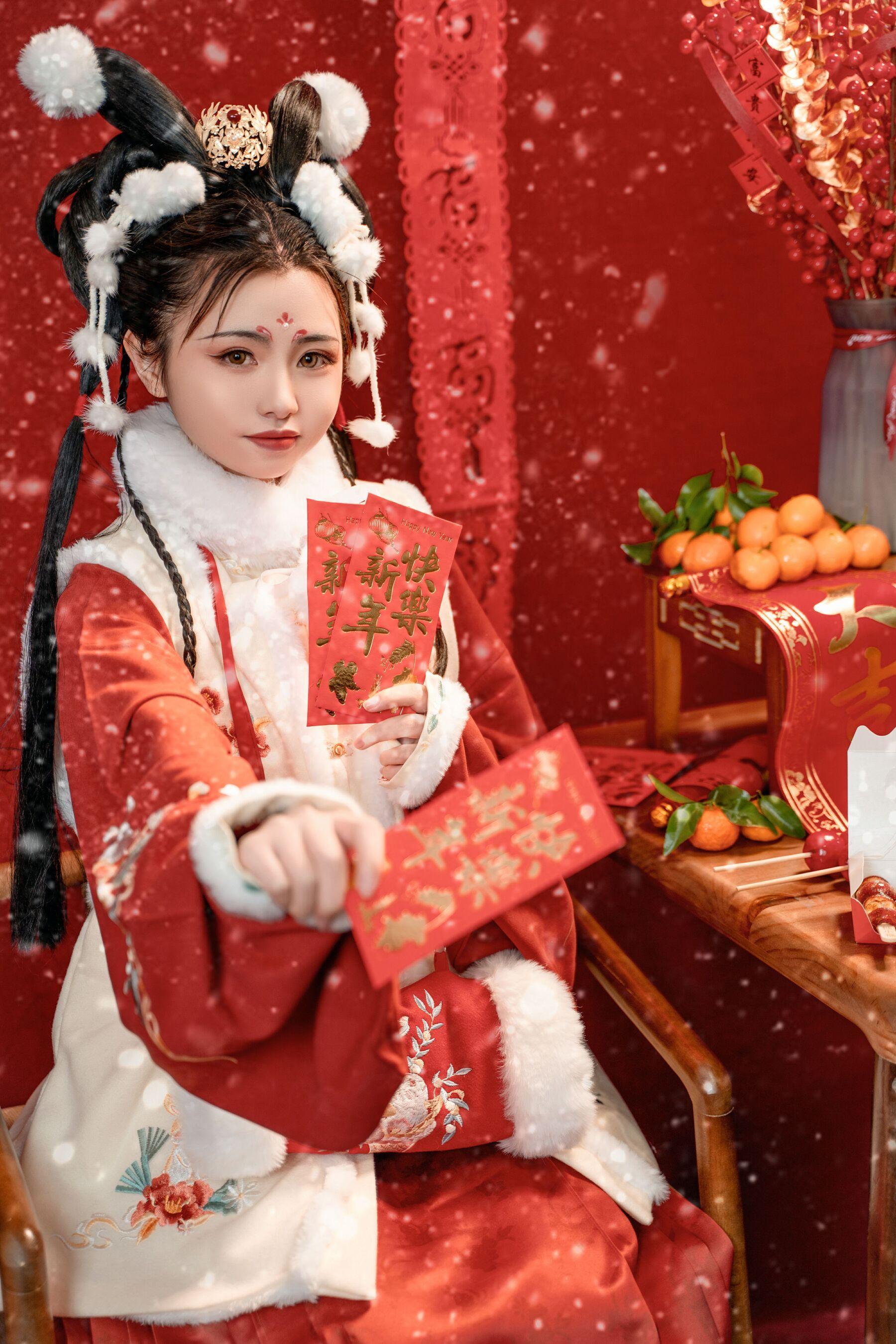 国模套图 喵小吉《玉兔迎春》 | Page 3