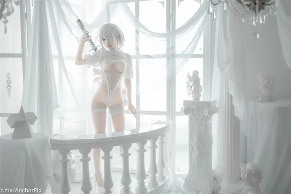 蠢沫沫《2B 白婚纱》