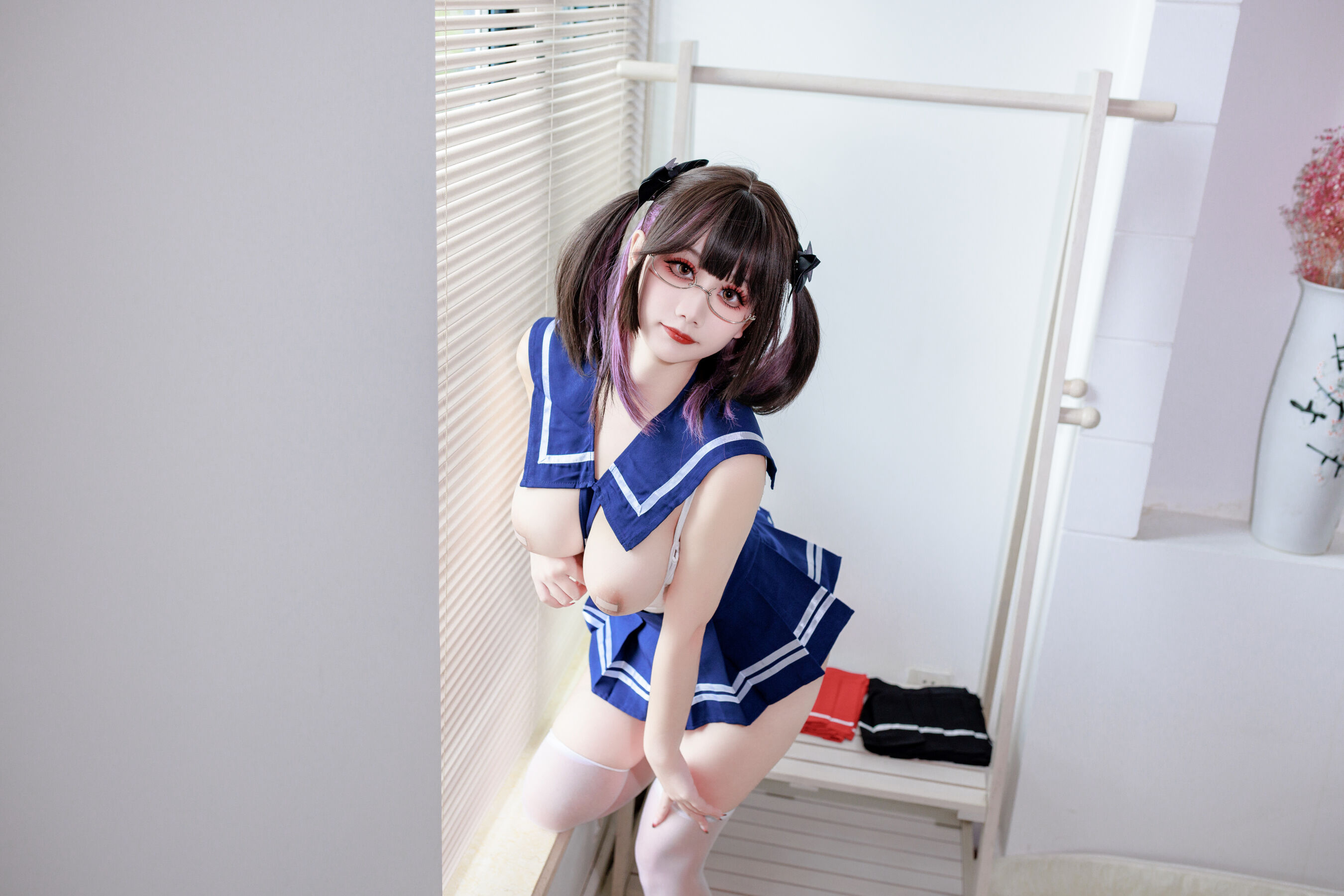 阿雪雪《连体水手服》