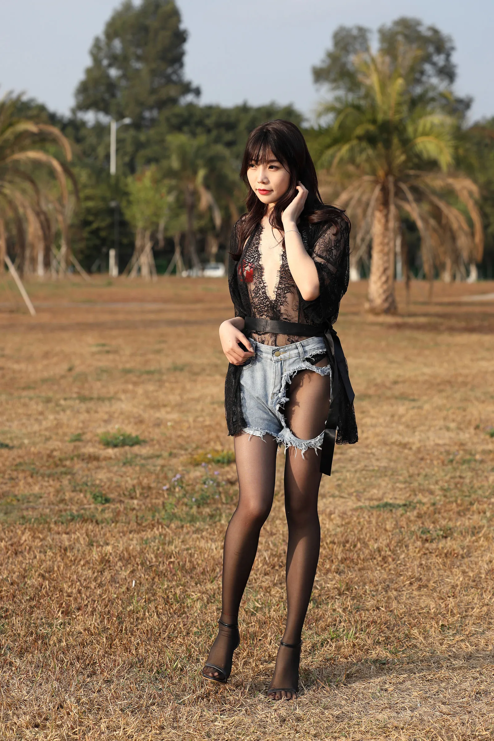 【魔镜街拍】芝芝booty《黑色蕾丝》 | Page 5