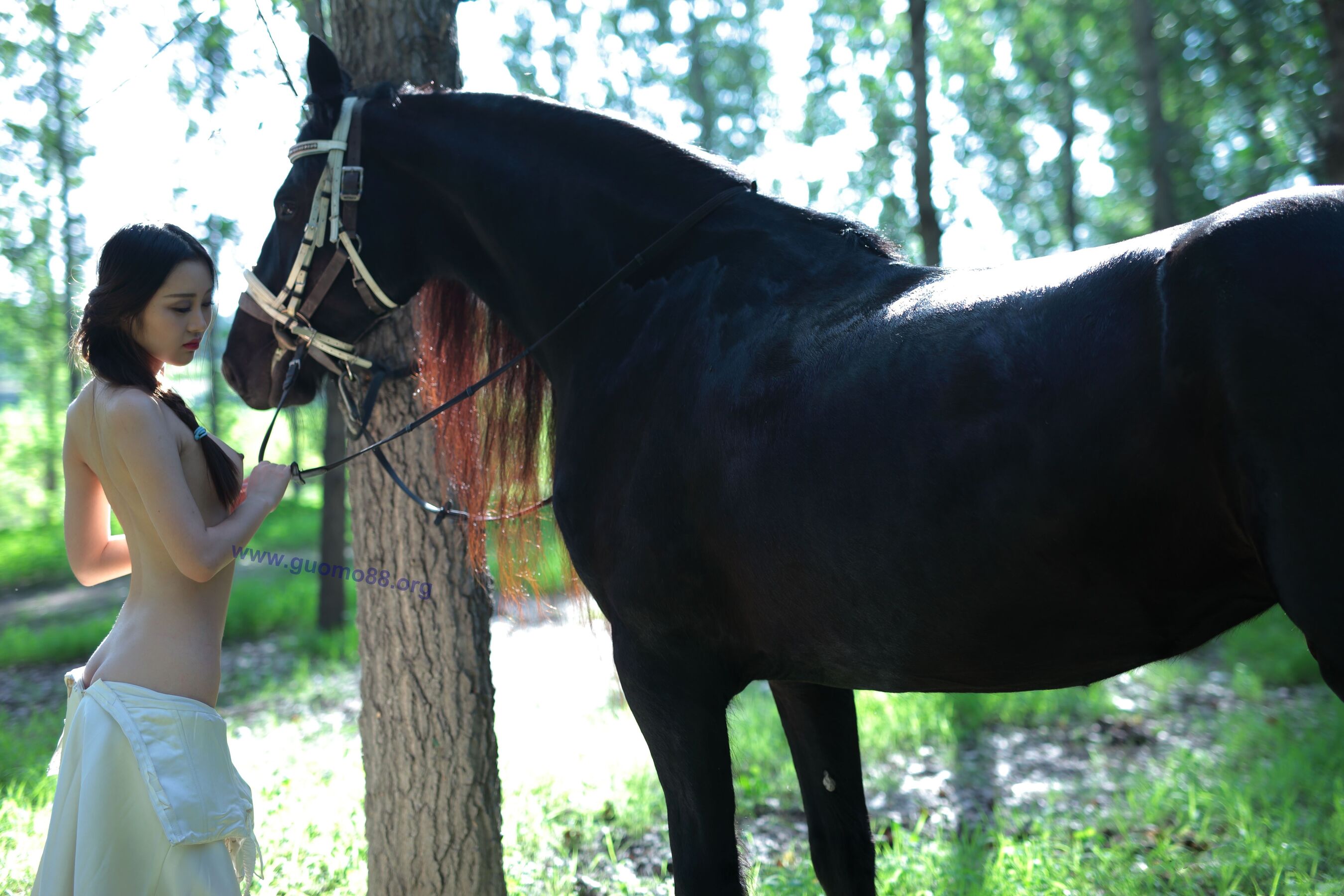提亚嫩模《马背上的艺术》