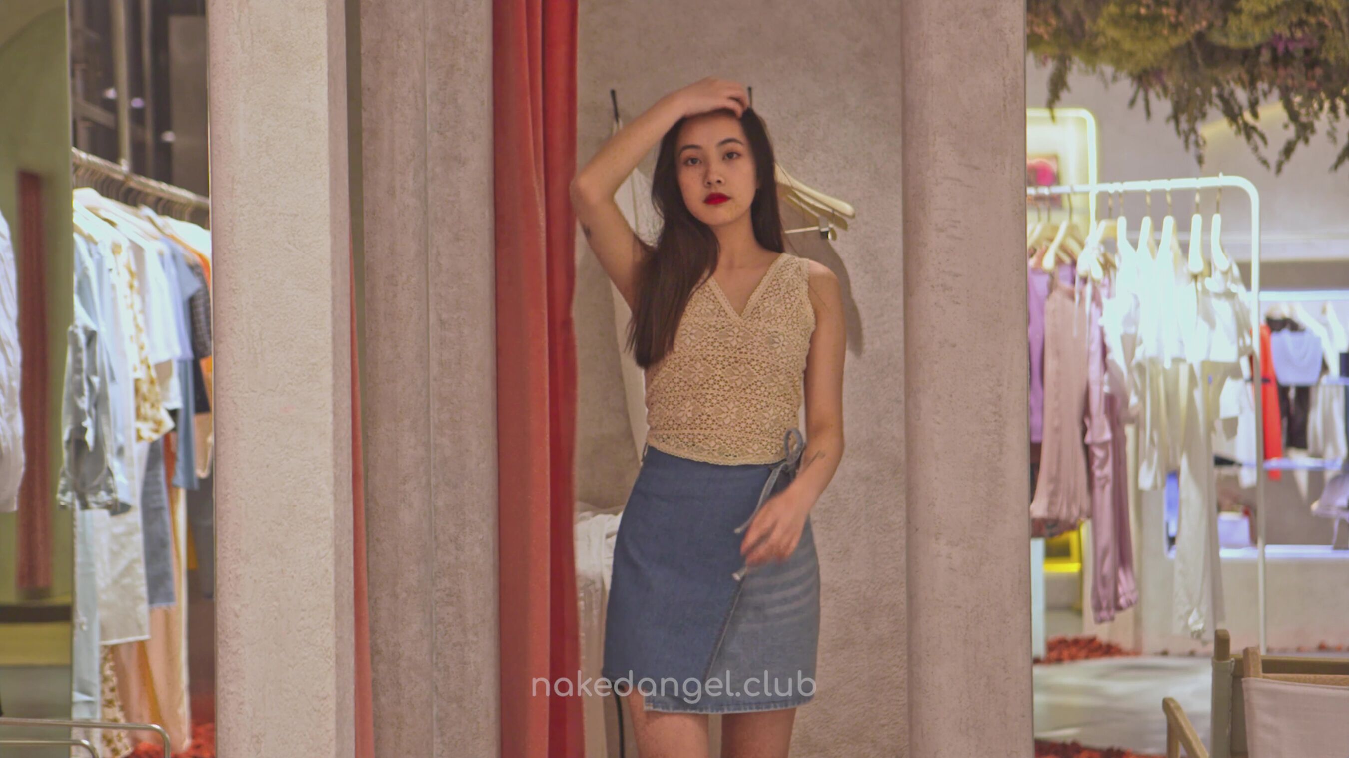 极限露出：商场购物